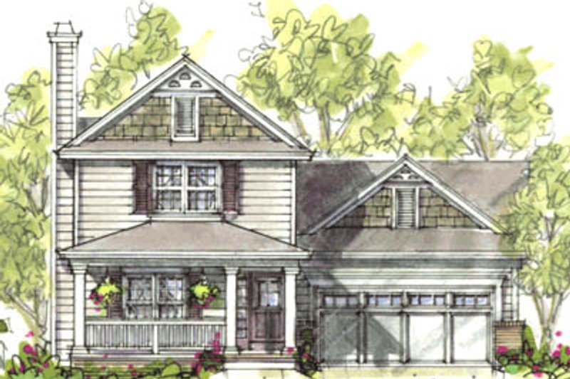 Home Plan - Farmhouse Exterior - Front Elevation Plan #20-1218