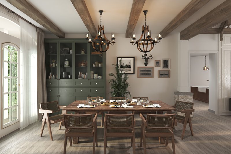 Home Plan - Interior - Dining Room for Traditional House Plan #54-525 - 4 bed, 4.5 bath