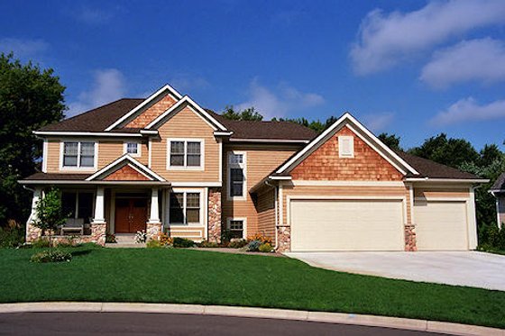 Exterior - Front Elevation for Traditional House Plan #51-279 - 4 bed, 2.5 bath