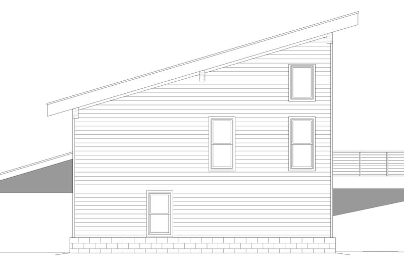 House Blueprint - Exterior - Other Elevation for Country House Plan #932-1413 - 2 bed, 2 bath