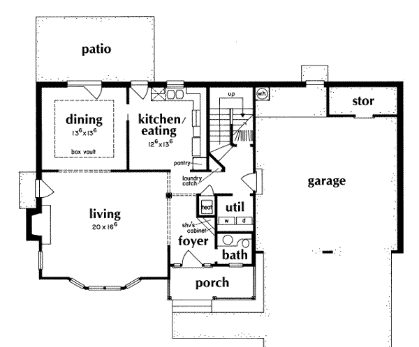 House Plan Design - Traditional Floor Plan - Main Floor Plan #36-258
