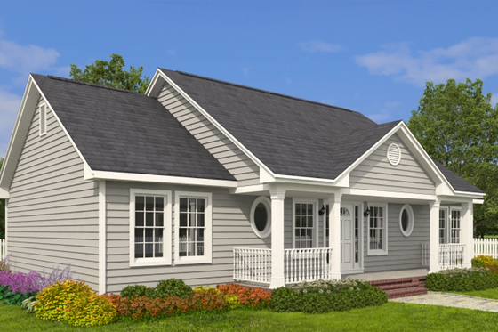 Exterior - Other Elevation for Ranch House Plan #1082-10 - 3 bed, 2 bath