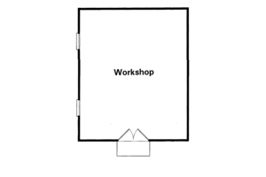 Floor Plan - Main Floor for Traditional House Plan #41-102, 0 bath