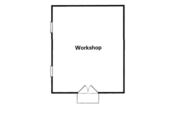 Floor Plan - Main Floor for Traditional House Plan #41-102, 0 bath