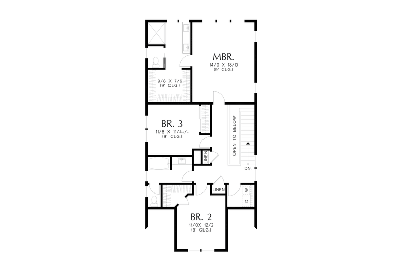 House Plan Design - Floor Plan - Upper Floor for Country House Plan #48-1145 - 3 bed, 2.5 bath