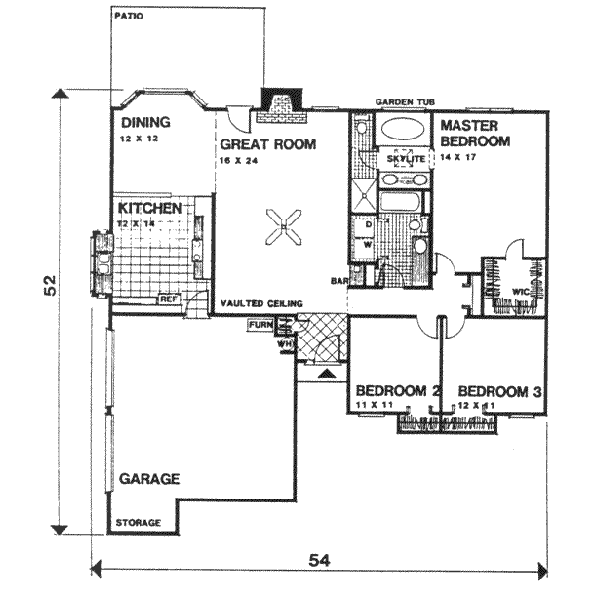 Modern Floor Plan - Main Floor Plan #30-145