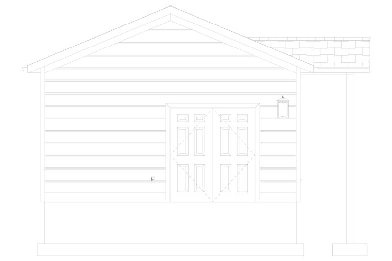 Architectural House Design - Exterior - Rear Elevation for Traditional House Plan #1060-481, 0 bath