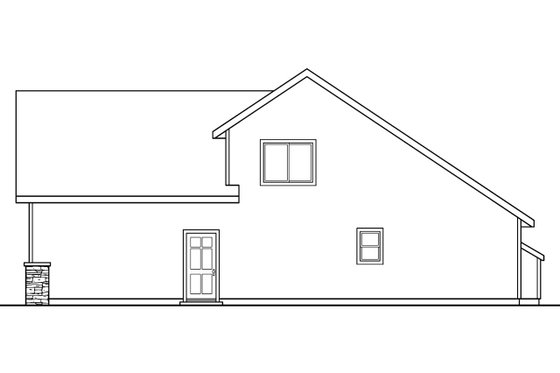 Exterior - Other Elevation 1 for Traditional House Plan #124-602 - 3 bed, 2.5 bath