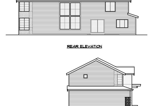 Exterior - Other Elevation 1 for Traditional House Plan #1066-60 - 4 bed, 4.5 bath