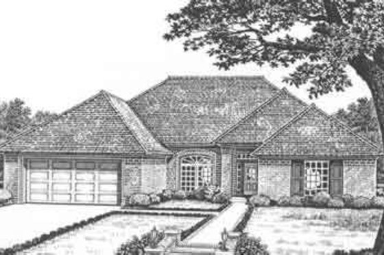 Exterior - Front Elevation for Traditional House Plan #310-424 - 4 bed, 2 bath