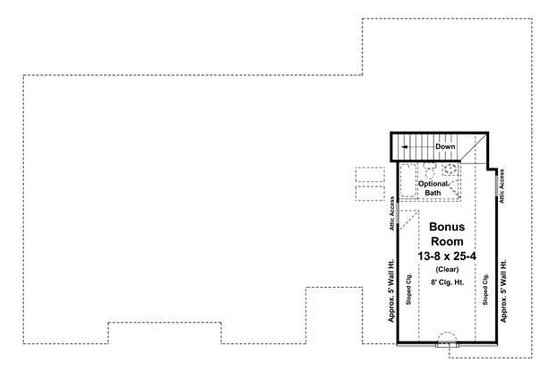 Floor Plan - Other Floor for Southern House Plan #21-234 - 3 bed, 2.5 bath