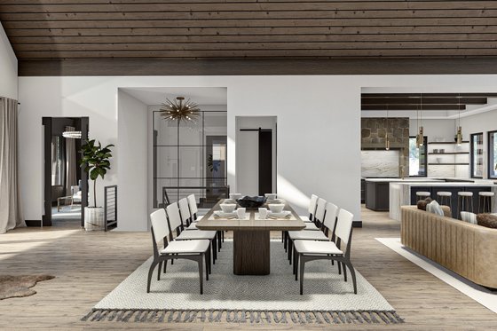 Interior - Dining Room for Modern House Plan #455-232 - 2 bed, 3 bath