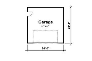 Floor Plan - Main Floor for European House Plan #20-2373, 0 bath