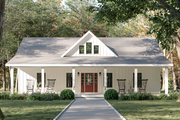 Farmhouse Style House Plan - 3 Beds 2 Baths 1416 Sq/Ft Plan #44-273 