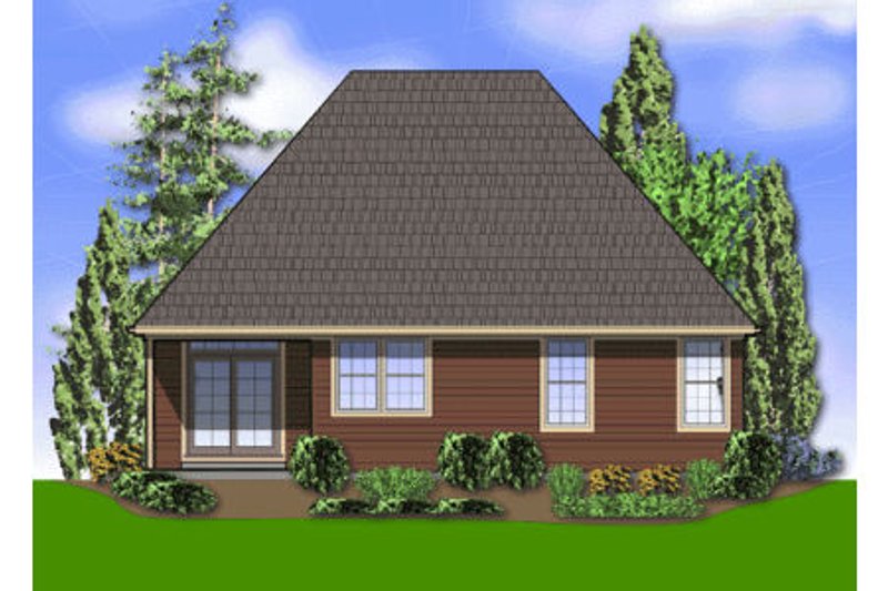 Home Plan - Exterior - Rear Elevation for Traditional House Plan #48-280 - 3 bed, 2 bath