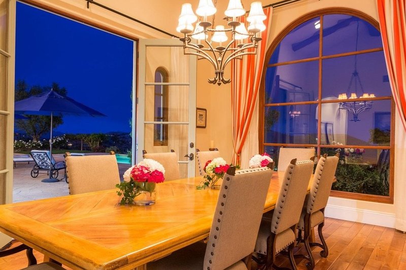 Architectural House Design - Interior - Dining Room for Mediterranean House Plan #484-8 - 4 bed, 5 bath