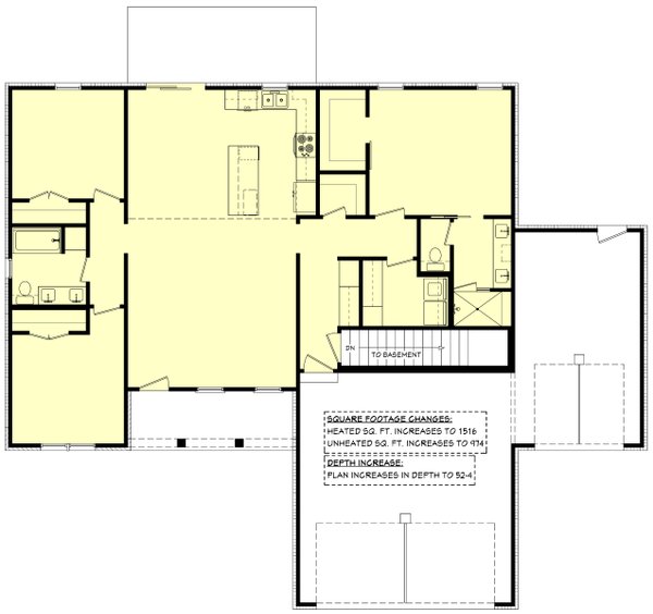 Home Plan - Ranch Floor Plan - Other Floor Plan #430-297