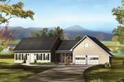 Country Style House Plan - 4 Beds 2 Baths 1827 Sq/Ft Plan #57-708 