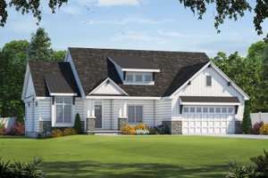 Exterior - Front Elevation 3 for Craftsman House Plan #20-2329 - 3 bed, 2 bath