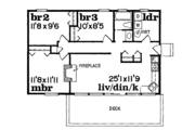 Cabin Style House Plan - 3 Beds 1 Baths 950 Sq/Ft Plan #47-109 