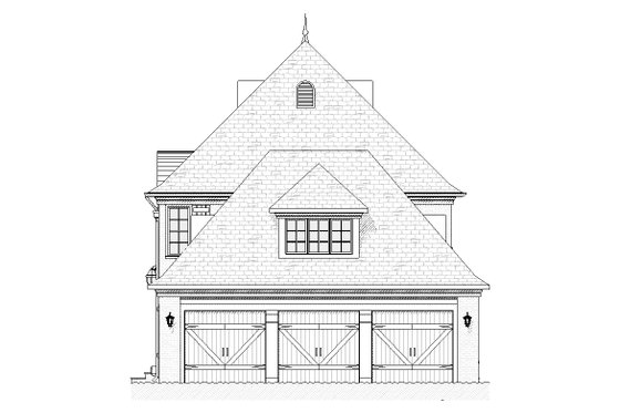 Exterior - Other Elevation 1 for European House Plan #901-90 - 4 bed, 3.5 bath