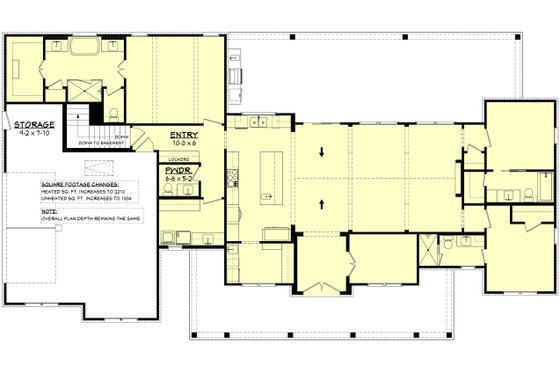 Floor Plan - Other Floor for Farmhouse House Plan #430-421 - 3 bed, 3.5 bath