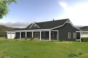 Ranch Exterior - Front Elevation Plan #932-677