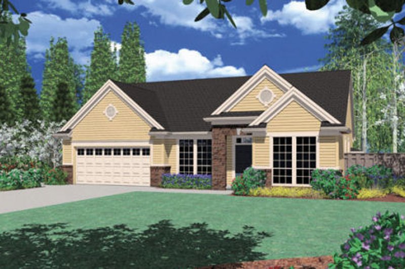 Home Plan - Traditional Exterior - Front Elevation Plan #48-124