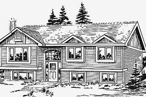 Traditional Exterior - Front Elevation Plan #18-312