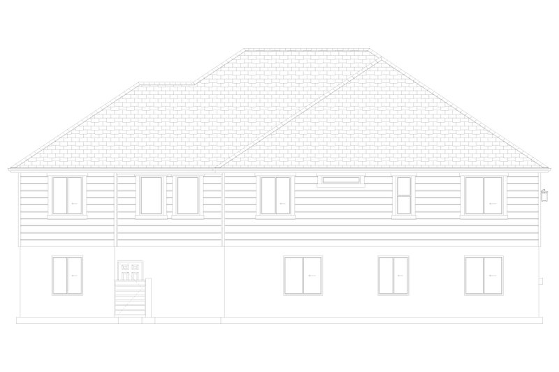 Architectural House Design - Exterior - Rear Elevation 3 for Farmhouse House Plan #1060-247 - 3 bed, 3.5 bath