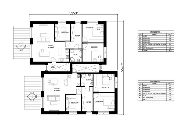 Modern Floor Plan - Main Floor Plan #538-18