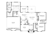 European Style House Plan - 3 Beds 2 Baths 1945 Sq/Ft Plan #437-22 