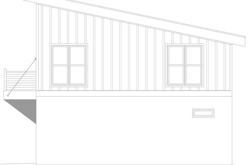 Architectural House Design - Exterior - Other Elevation 1 for Beach House Plan #932-1088 - 2 bed, 1.5 bath