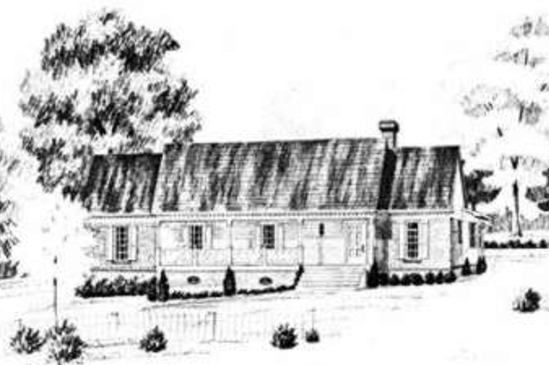 House Blueprint - Traditional Exterior - Front Elevation Plan #36-417