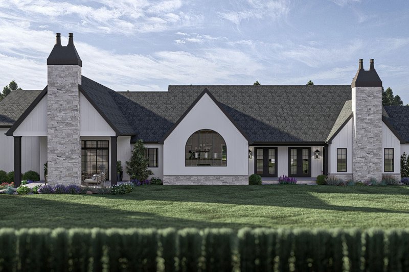 Dream House Plan - Exterior - Rear Elevation for Modern House Plan #455-509 - 3 bed, 2.5 bath