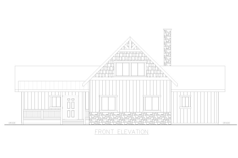 Dream House Plan - Exterior - Front Elevation 3 for Craftsman House Plan #117-997 - 3 bed, 2 bath