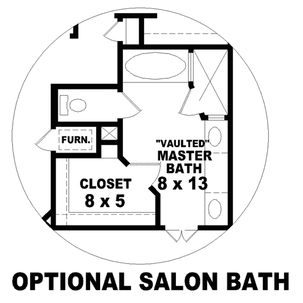 Floor Plan - Other Floor for Traditional House Plan #81-1368 - 3 bed, 2.5 bath