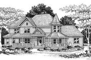 Victorian Style House Plan - 4 Beds 2.5 Baths 3321 Sq/Ft Plan #70-482 