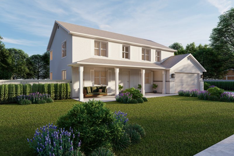 House Design - Exterior - Front Elevation 3 for Traditional House Plan #1060-17 - 7 bed, 4 bath