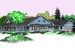 Traditional Exterior - Front Elevation Plan #60-505