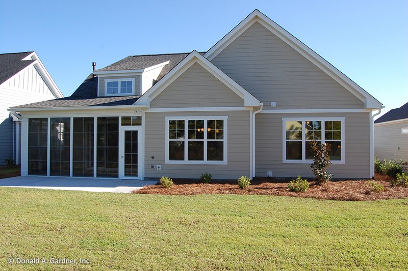 Home Plan - Exterior - Rear Elevation for Country House Plan #929-784 - 3 bed, 2 bath