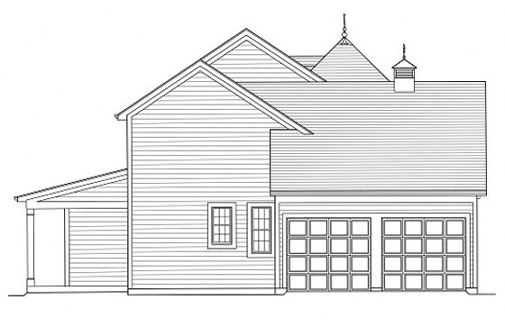 Exterior - Other Elevation for Country House Plan #46-506 - 4 bed, 2.5 bath
