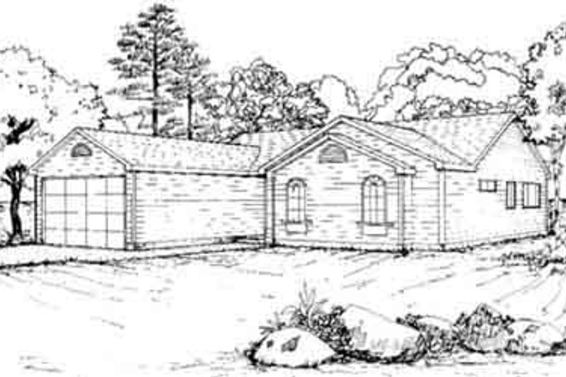Dream House Plan - Ranch Exterior - Front Elevation Plan #117-189