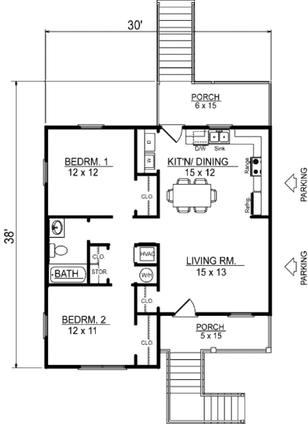 Architectural House Design - Beach Floor Plan - Main Floor Plan #14-240