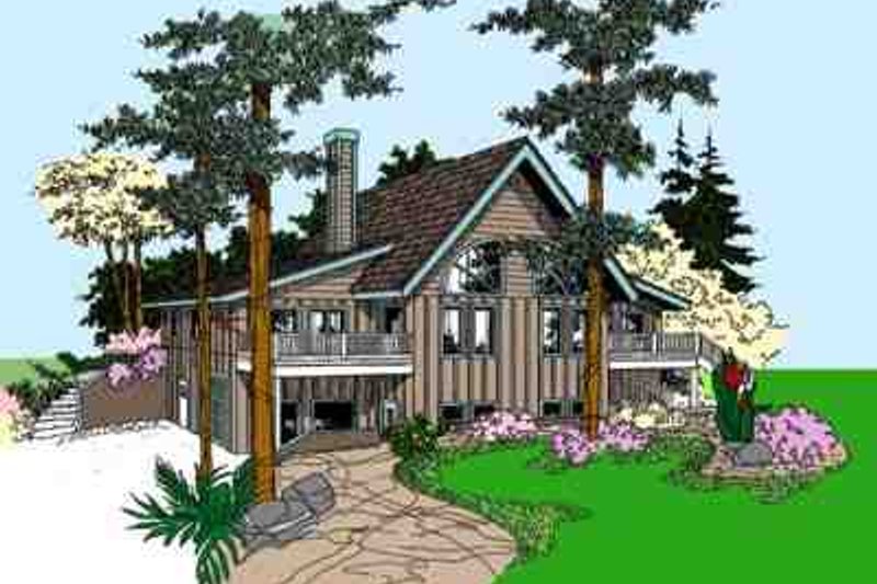 Dream House Plan - Cottage Exterior - Front Elevation Plan #60-606