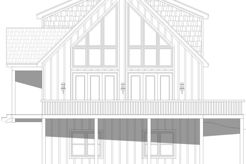 Architectural House Design - Exterior - Other Elevation 1 for Country House Plan #932-1089 - 4 bed, 3 bath