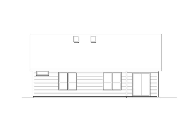 Dream House Plan - Exterior - Rear Elevation for Traditional House Plan #124-1162 - 3 bed, 3 bath