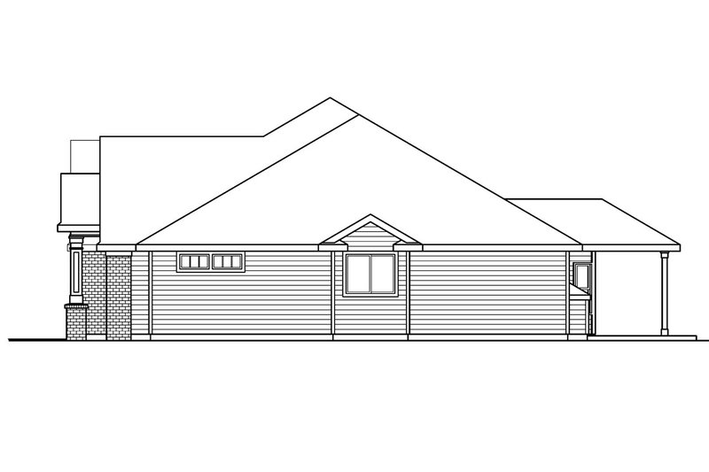 Dream House Plan - Exterior - Other Elevation 1 for Modern House Plan #124-601 - 2 bed, 2.5 bath