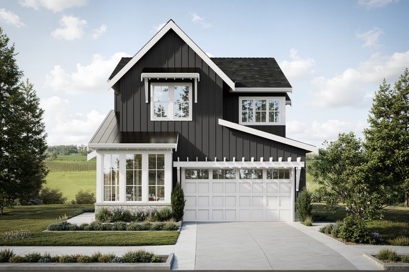 Home Plan - Farmhouse Exterior - Front Elevation Plan #1114-110