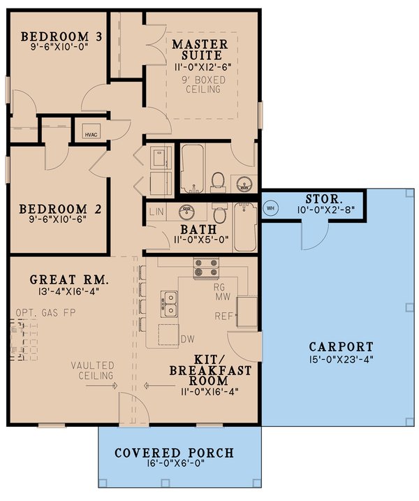 Traditional Floor Plan - Main Floor Plan #923-216